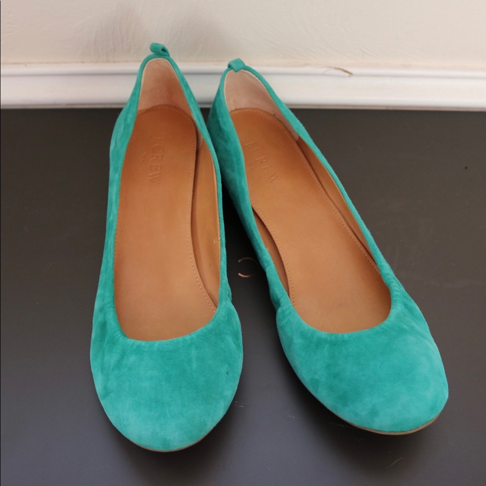 J Crew Teal/Turquoise Ballet Slipper